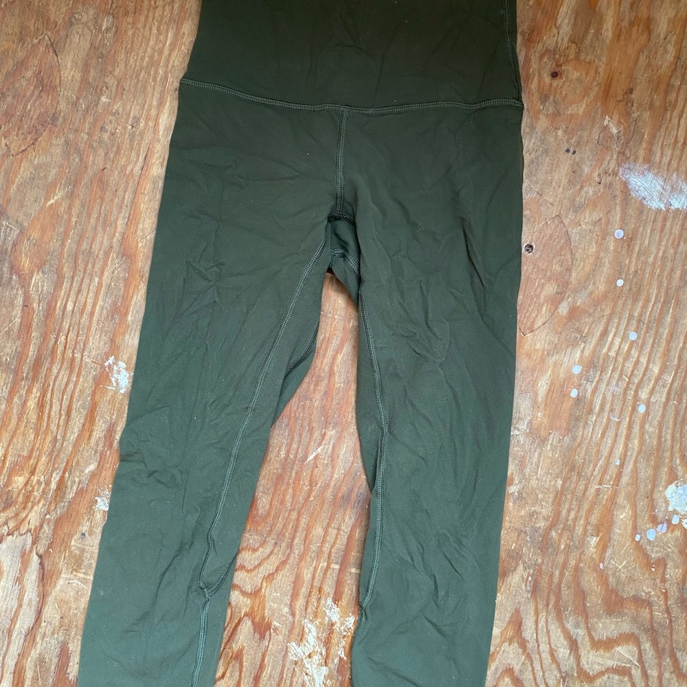 Lululemon align crop 2 Olive Green